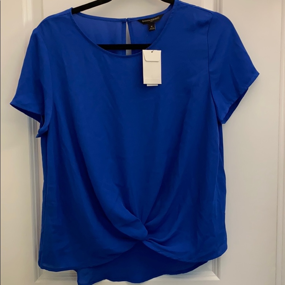 NWT Banana Republic Blue Blouse